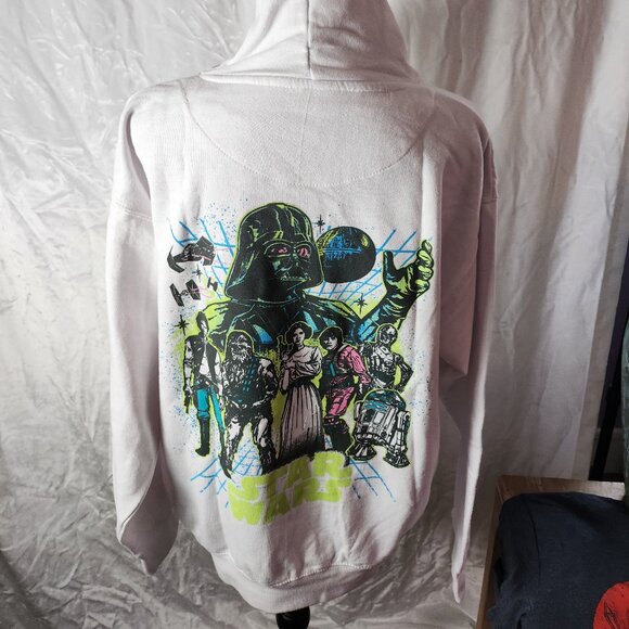 Star Wars The Empire Strikes Back green Logo back poster hoodie. - Picture 2 of 3